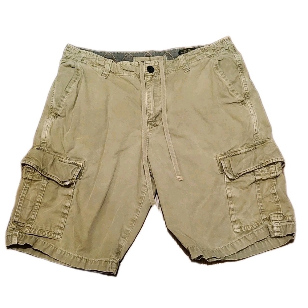 Lucky Brand Men's Cargo Shorts, Size 31, Green, Inseam 10", Heavy Duty!